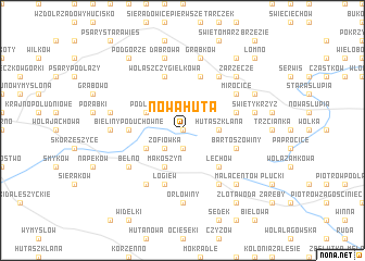 map of Nowa Huta