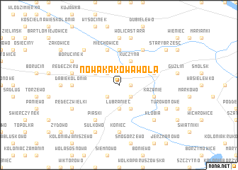 map of Nowa Kakowa Wola