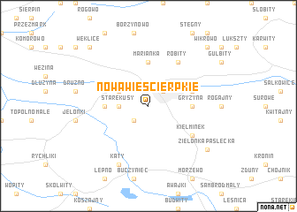 map of Nowa Wieś Cierpkie