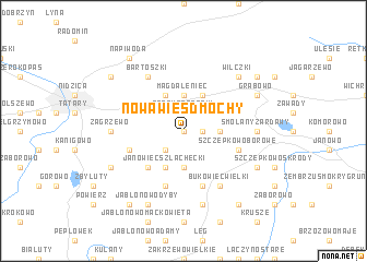 map of Nowa Wieś Dmochy