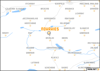 map of Nowa Wieś