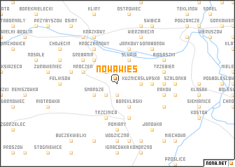 map of Nowa Wieś