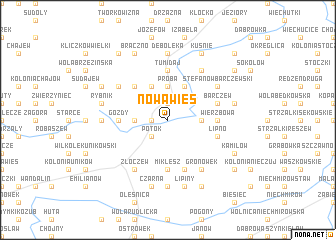 map of Nowa Wieś