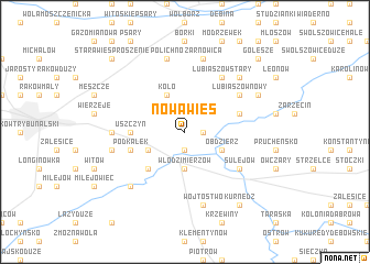 map of Nowa Wieś