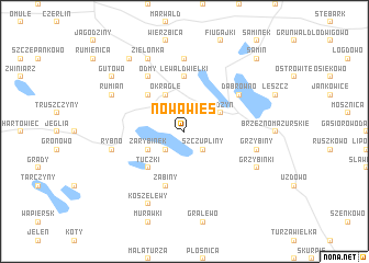 map of Nowa Wieś