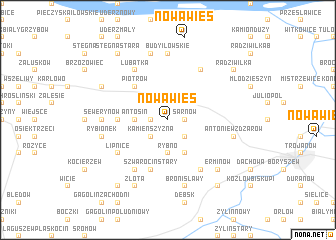 map of Nowa Wieś