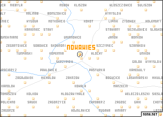 map of Nowa Wieś