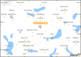 map of Nowa Wieś