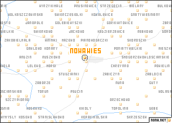 map of Nowa Wieś