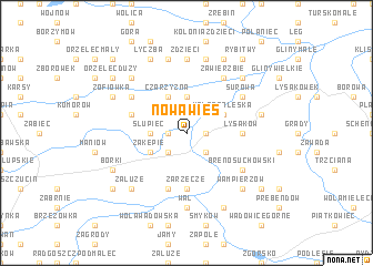 map of Nowa Wieś