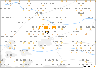 map of Nowa Wieś