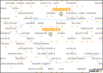 map of Nowa Wieś