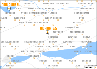 map of Nowa Wieś