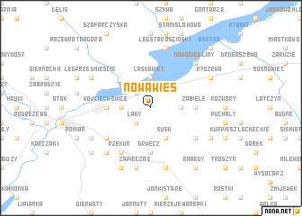 map of Nowa Wieś