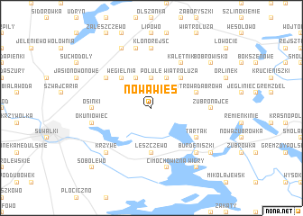 map of Nowa Wieś