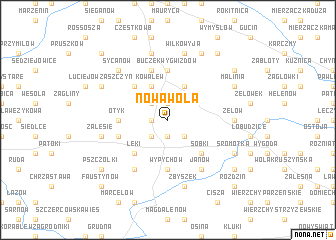 map of Nowa Wola