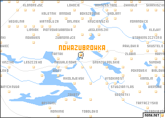 map of Nowa Żubrówka