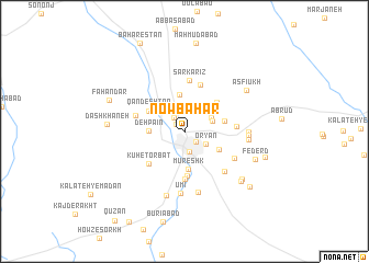 map of Nowbāhār