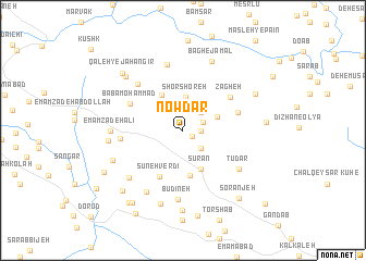 map of Nowdār