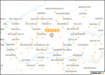 map of Nowdeh