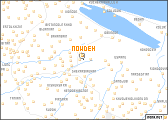 map of Nowdeh