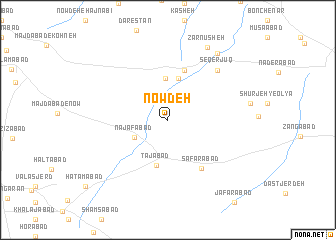 map of Nowdeh