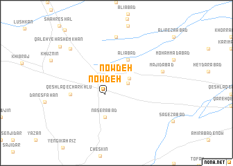 map of Nowdeh