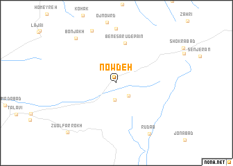 map of Nowdeh