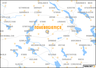 map of Nowe Bagienice