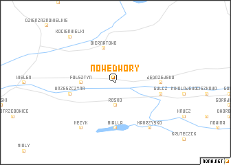 map of Nowe Dwory