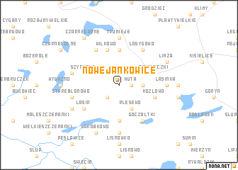 map of Nowe Jankowice