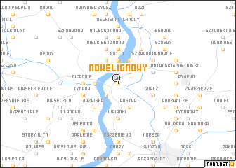 map of Nowe Lignowy