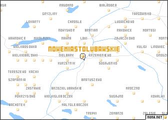 map of Nowe Miasto Lubawskie