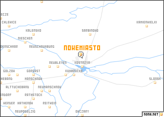 map of Nowe Miasto