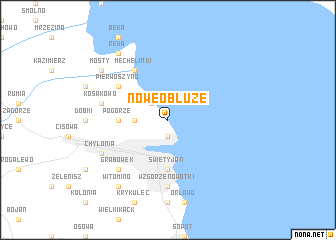 map of Nowe Obłuże