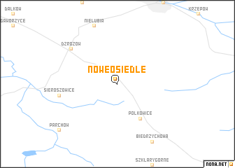 map of Nowe Osiedle