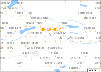 map of Nowe Prusy