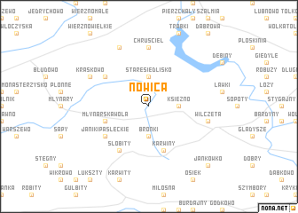 map of Nowica