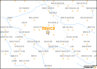 map of Nowica