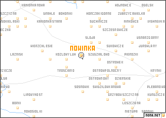 map of Nowinka