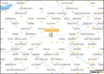 map of Nowinki