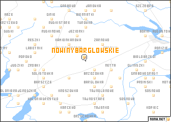 map of Nowiny Bargłowskie