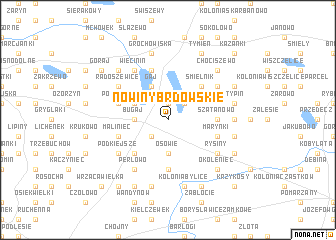 map of Nowiny Brdowskie