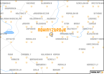 map of Nowiny Zdroje