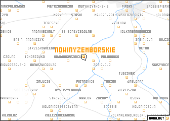 map of Nowiny Zemborskie