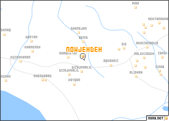 map of Nowjeh Deh