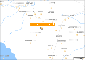 map of Nowkār-e Nakhlī