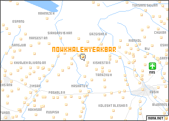 map of Now Khāleh-ye Akbar