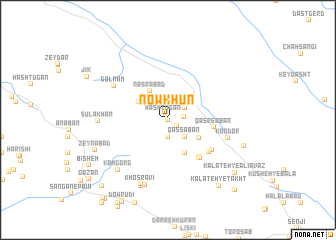 map of Now Khūn