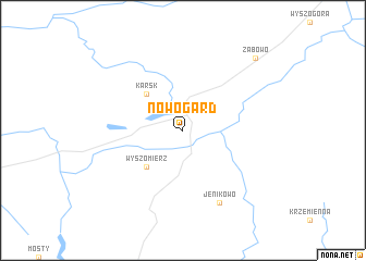 map of Nowogard